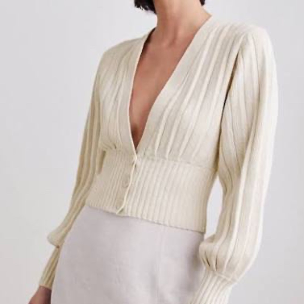 Aritzia Wilfred Plunge Cardigan